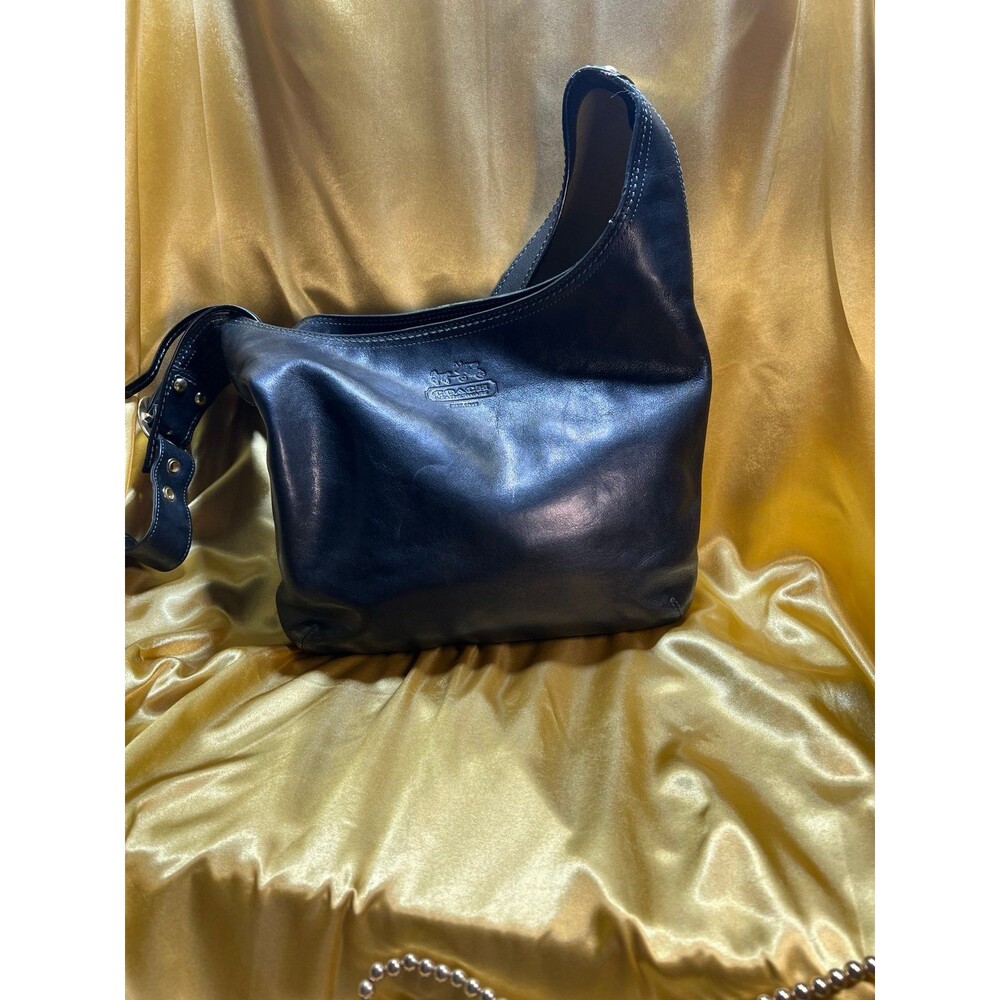 Coach BLEEKER Black Leather Shoulder Bag